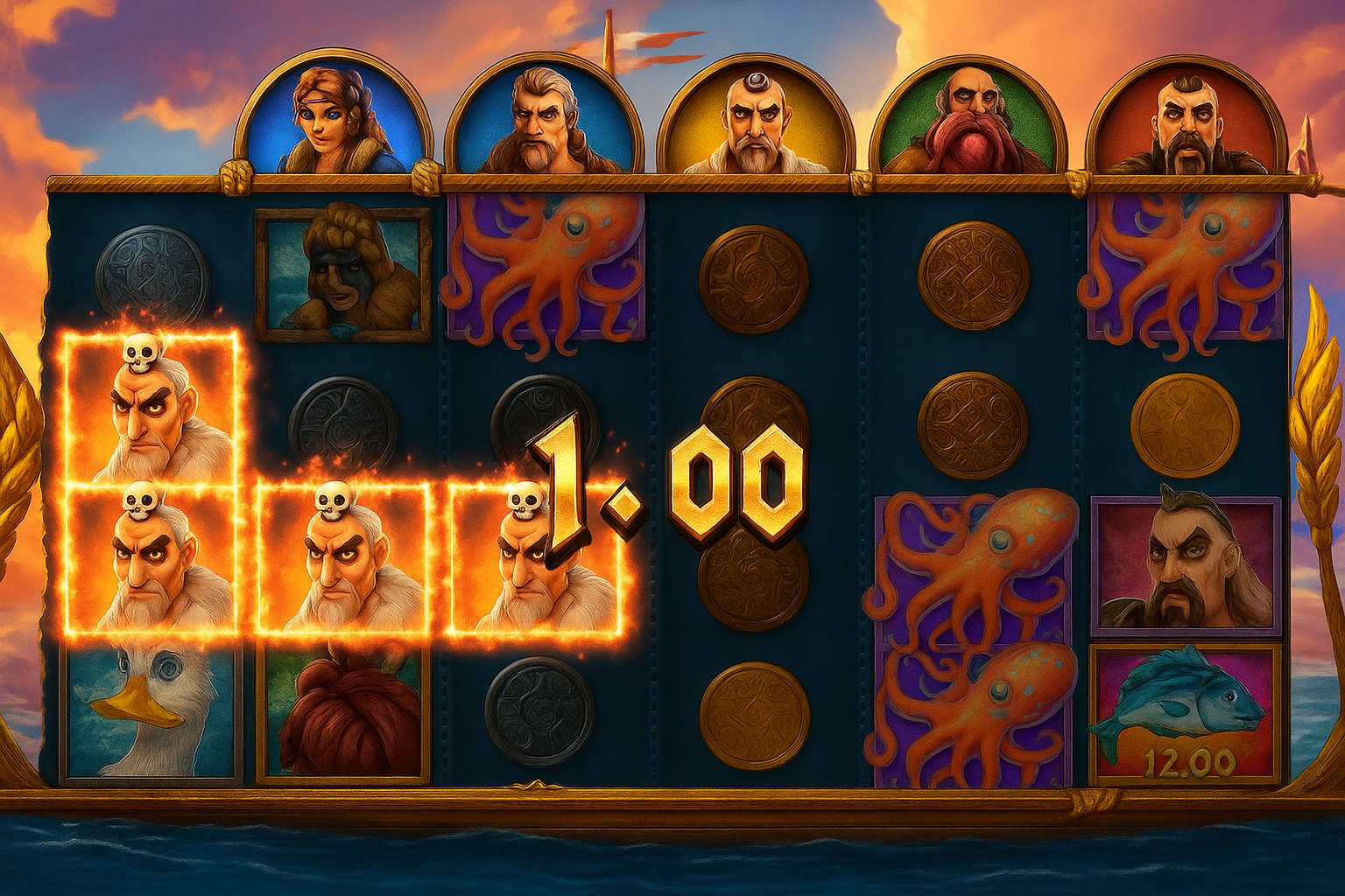 4 Fantastic Vikings Go Fishing gameplay